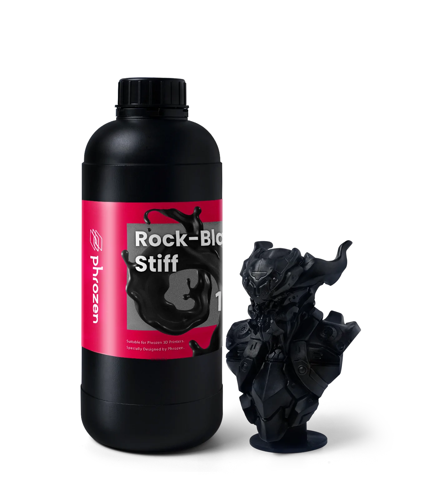 Phrozen Rock-Black Stiff Resin - Perfect for Creating 3D Printed Parts for Engineering